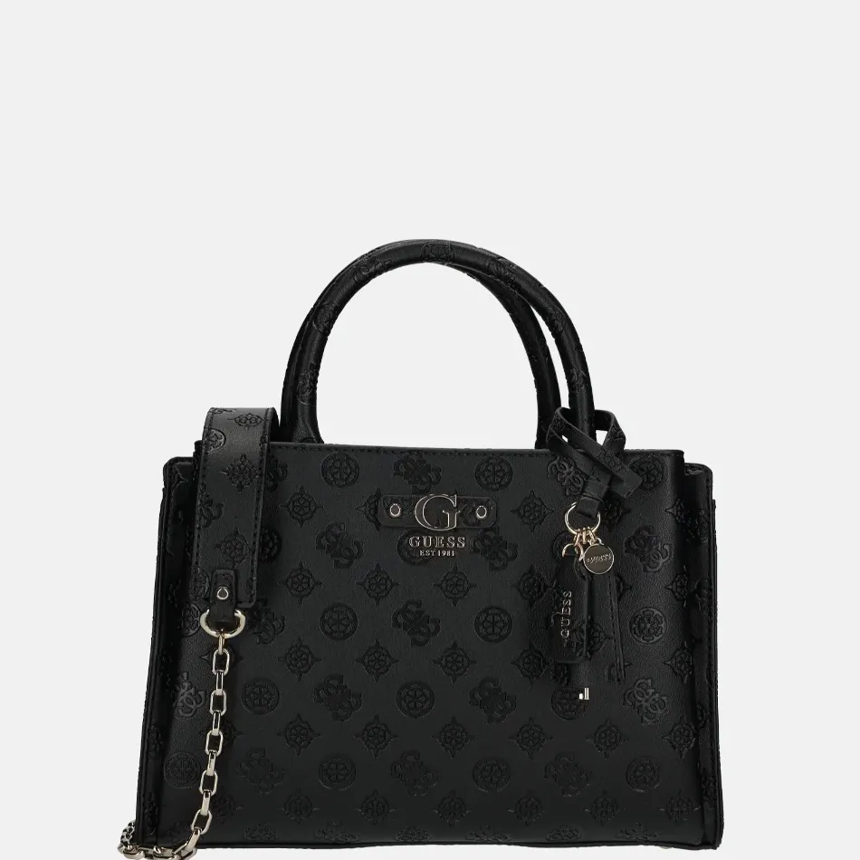 Handtassen^Guess Gerty girlfriend satchel handtas black