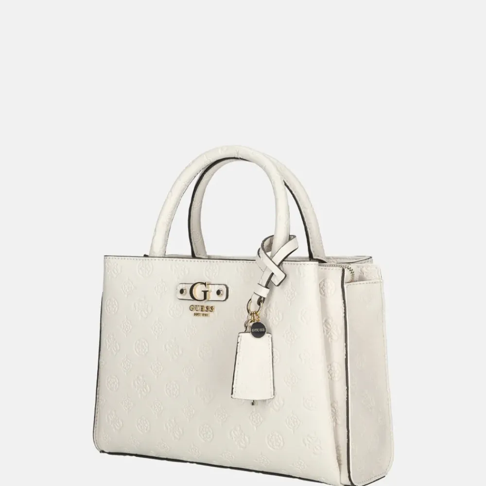 Handtassen^Guess Gerty girlfriend satchel handtas off white