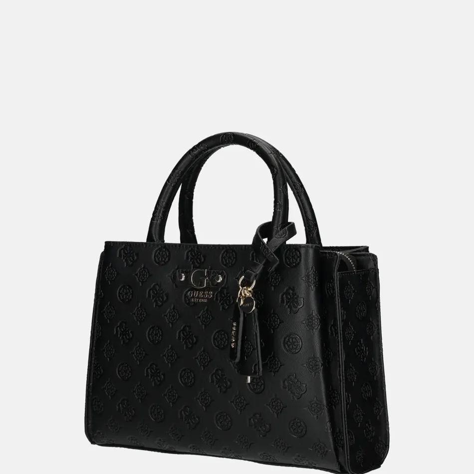 Handtassen^Guess Gerty girlfriend satchel handtas black