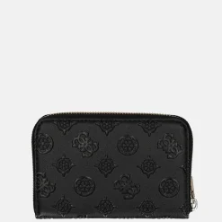 Dames Portemonnees^Guess Gerty SLG ziparound portemonnee M black