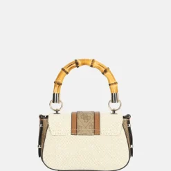 Handtassen^Guess Kerima handtas mini natural/latte logo
