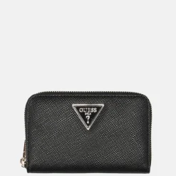 Dames Portemonnees^Guess Laurel ritsportemonnee M black