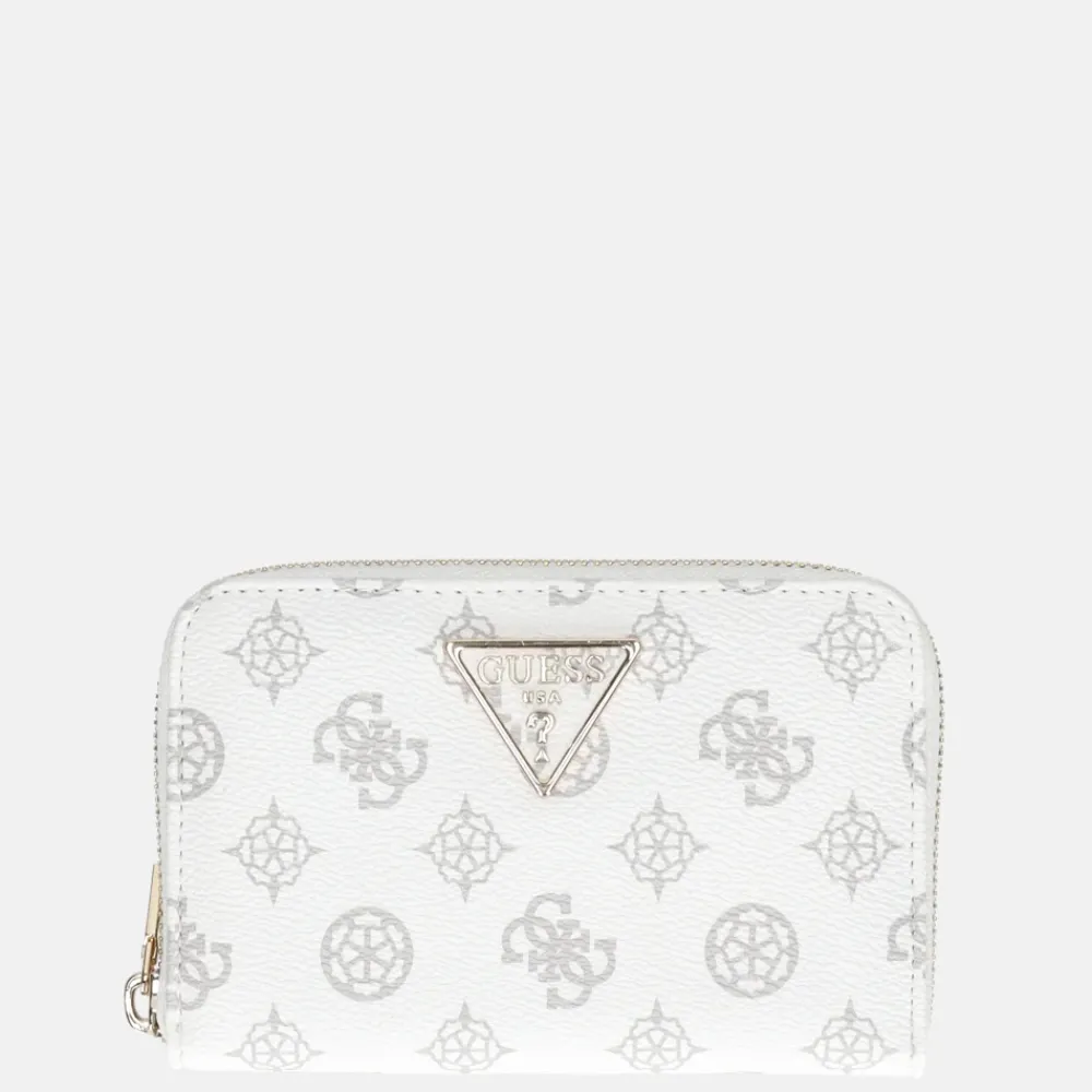 Dames Portemonnees^Guess Laurel SLG ziparound portemonnee M white logo