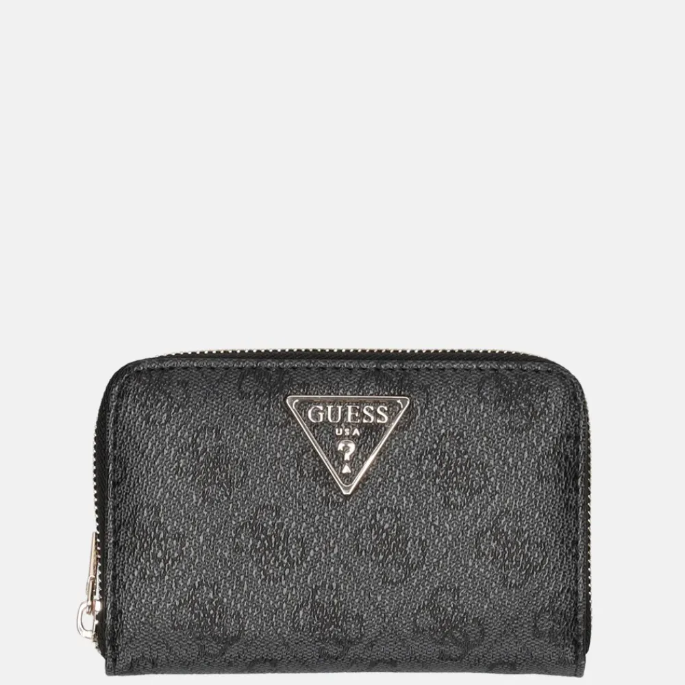 Dames Portemonnees^Guess Laurel SLG ziparound portemonnee M coal logo