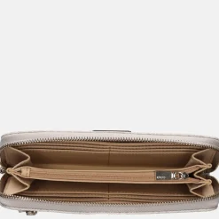 Dames Portemonnees^Guess Laurel SLG ziparound portemonnee L dove logo