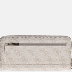 Dames Portemonnees^Guess Laurel SLG ziparound portemonnee L dove logo