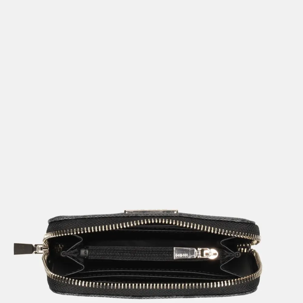 Dames Portemonnees^Guess Laurel SLG ziparound portemonnee M coal logo