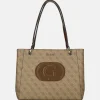 Shoppers^Guess Mietta Noel tote shopper latte logo/brown