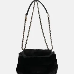 Schoudertassen^Guess Mileva convertible schoudertas black