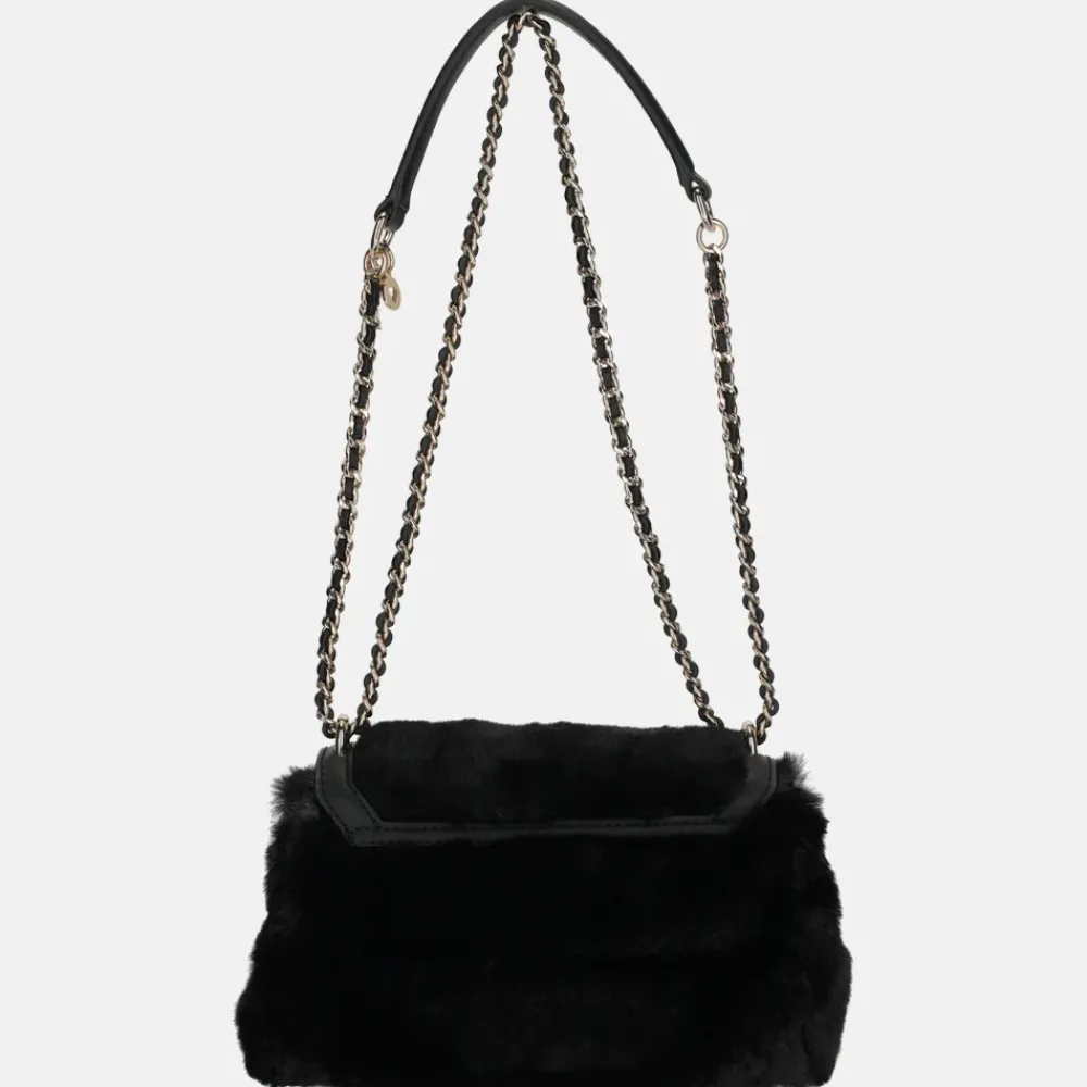 Schoudertassen^Guess Mileva convertible schoudertas black