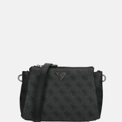 Crossbody Tassen^Guess Noelle crossbody tas coal logo