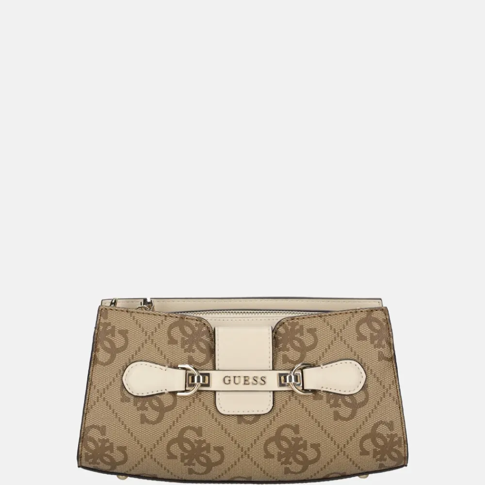 Crossbody Tassen^Guess Nolana crossbody tas latte logo/bone