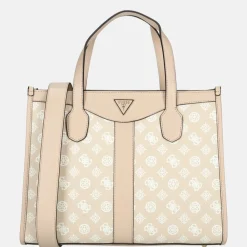 Handtassen^Guess Silvana handtas sand logo