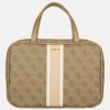 Toilettassen^Guess travelcase/beautycase latte logo