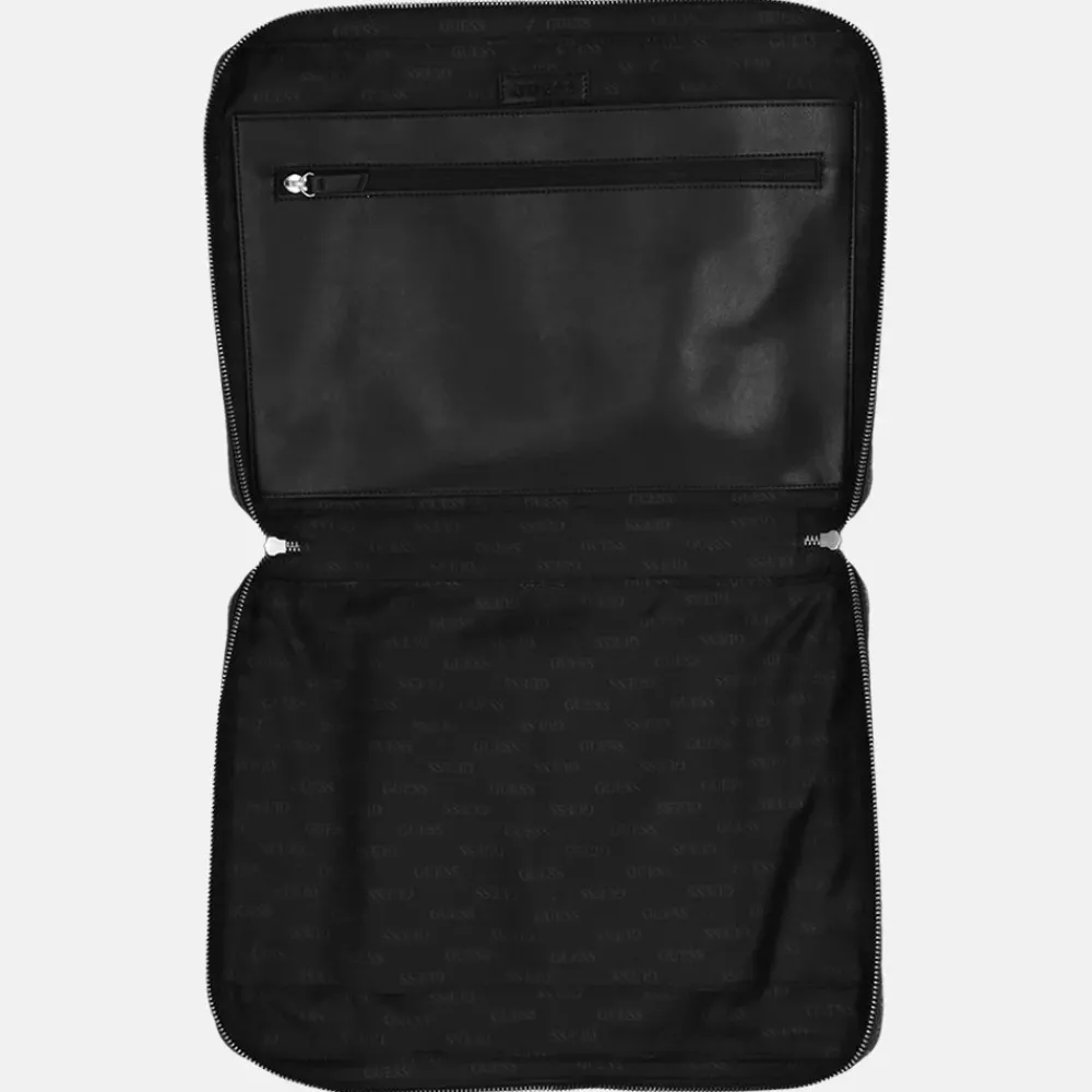 Heren Laptoptassen^Guess Vezzola laptoptas dark black