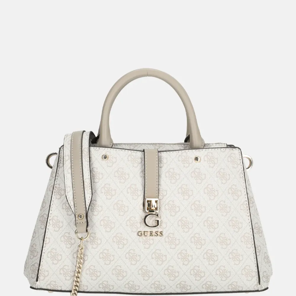 Handtassen^Guess Zamira Luxury handtas dark taupe logo