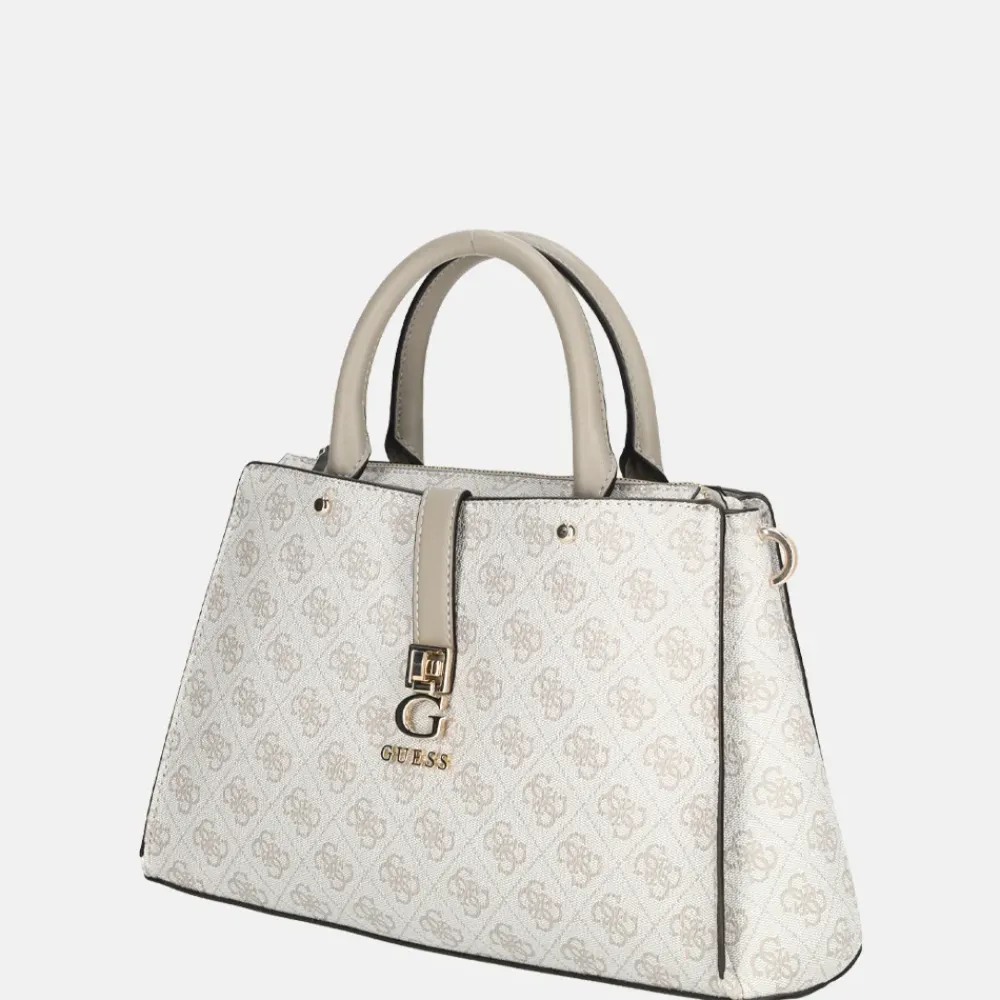 Handtassen^Guess Zamira Luxury handtas dark taupe logo