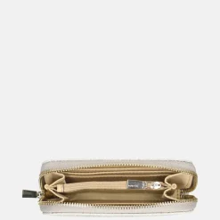 Dames Portemonnees^Guess Zamira portemonnee dark taupe logo