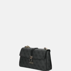 Schoudertassen^Guess Zamira schoudertas coal logo