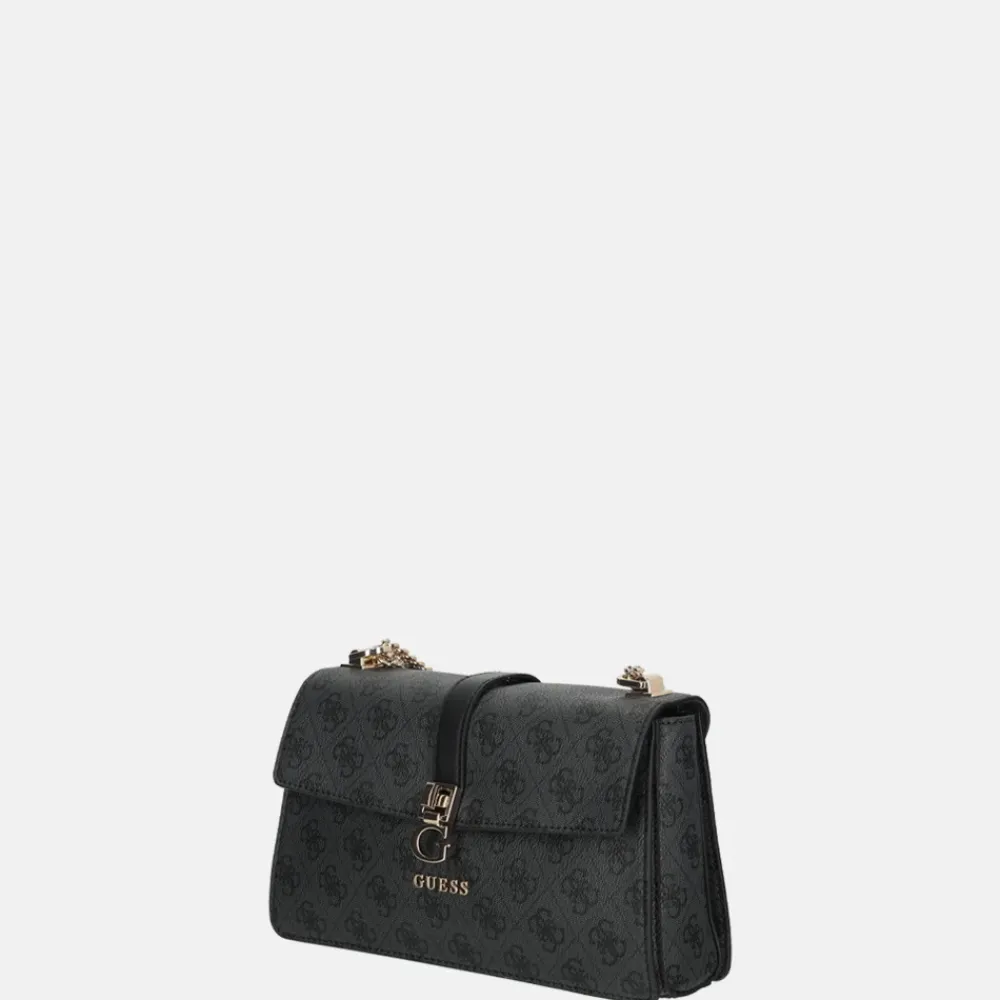 Schoudertassen^Guess Zamira schoudertas coal logo