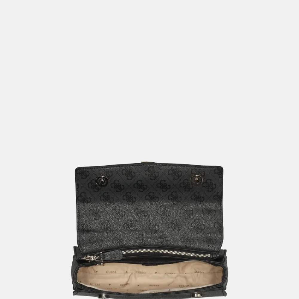 Schoudertassen^Guess Zamira schoudertas coal logo