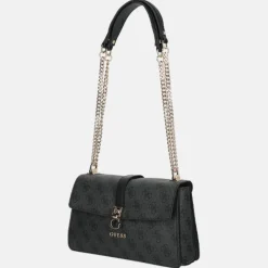 Schoudertassen^Guess Zamira schoudertas coal logo