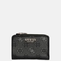 Pasjeshouders | Dames Portemonnees^Guess Zarela zip around pasjeshouder black logo