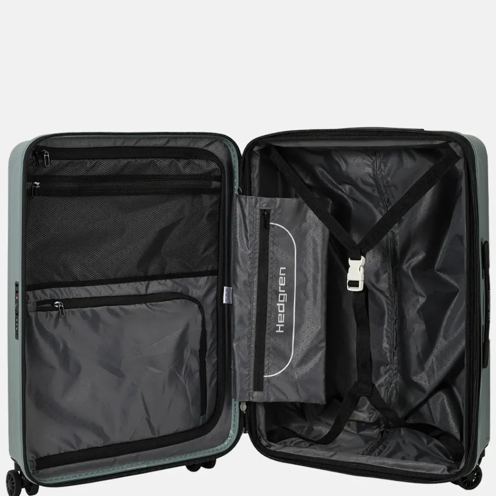 Reiskoffers^Hedgren Comby spinner reiskoffer 65 cm grey-green
