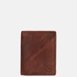 Heren Portemonnees^Hide & Stitches billfold dark cognac