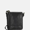 Schoudertassen^Hide & Stitches Columbia schoudertas zwart