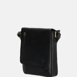 Schoudertassen^Hide & Stitches Columbia schoudertas zwart