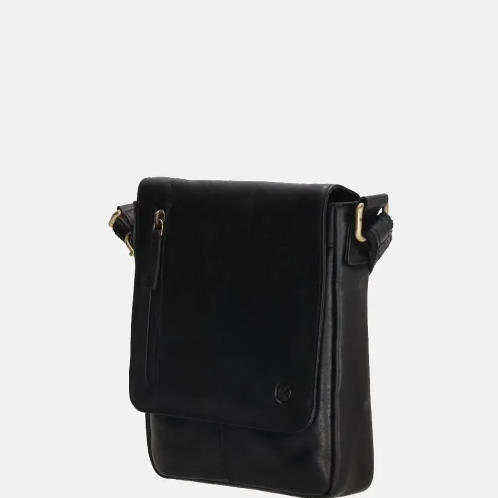 Schoudertassen^Hide & Stitches Columbia schoudertas zwart