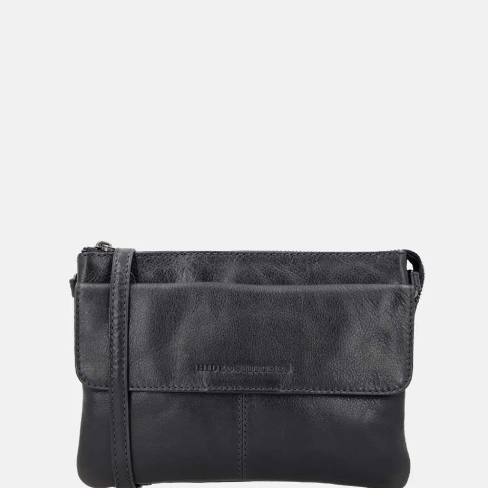 Crossbody Tassen^Hide & Stitches crossbody tas donkerblauw