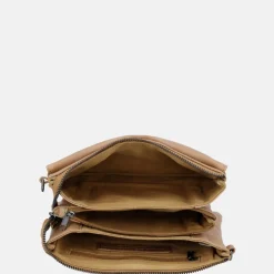 Crossbody Tassen^Hide & Stitches crossbody tas taupe
