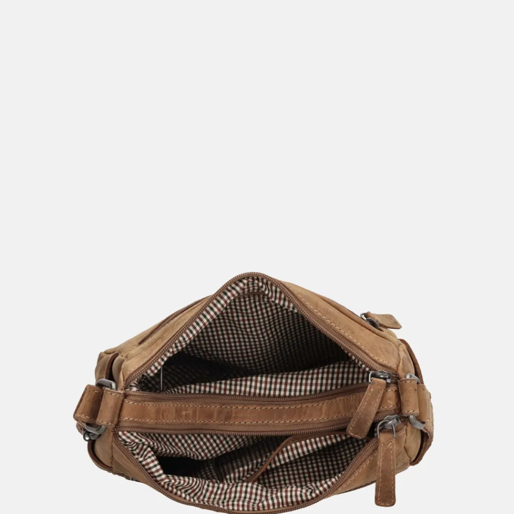 Crossbody Tassen^Hide & Stitches crossbody tas bruin