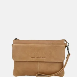 Crossbody Tassen^Hide & Stitches crossbody tas taupe