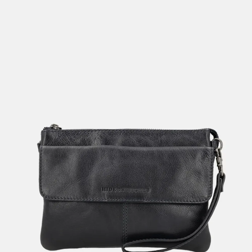 Crossbody Tassen^Hide & Stitches crossbody tas donkerblauw