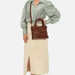 Handtassen^Hide & Stitches Discover handtas S brown