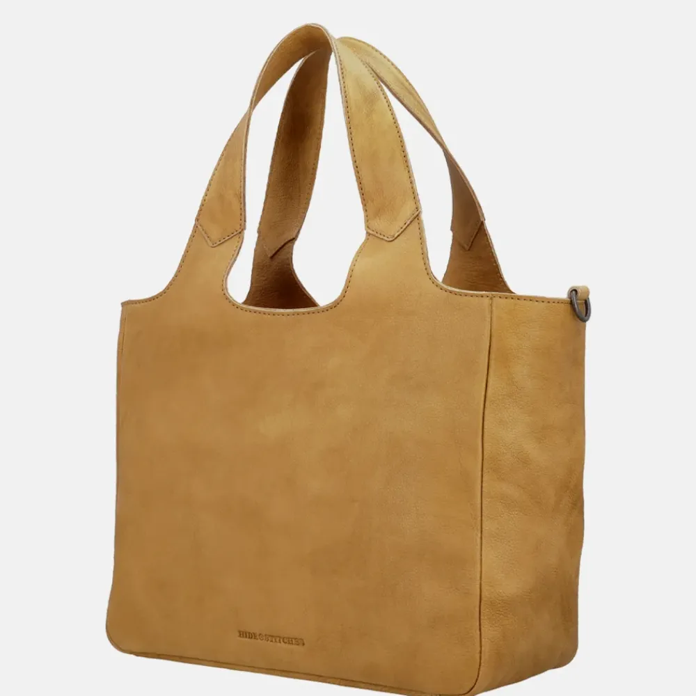 Handtassen^Hide & Stitches Earth Inspire handtas M zand
