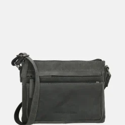 Crossbody Tassen^Hide & Stitches Idaho crossbody tas black