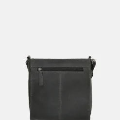 Crossbody Tassen^Hide & Stitches Idaho crossbody tas black