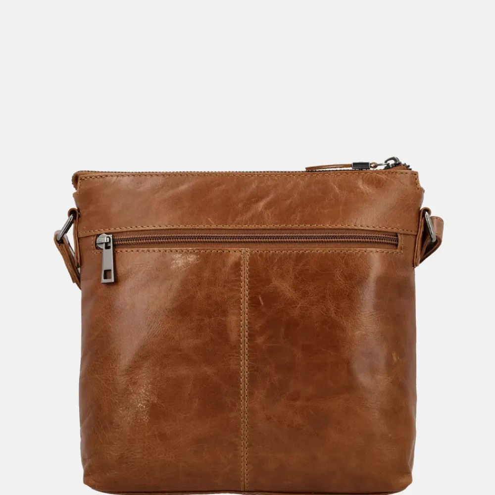 Crossbody Tassen^Hide & Stitches Idaho crossbody tas bruin