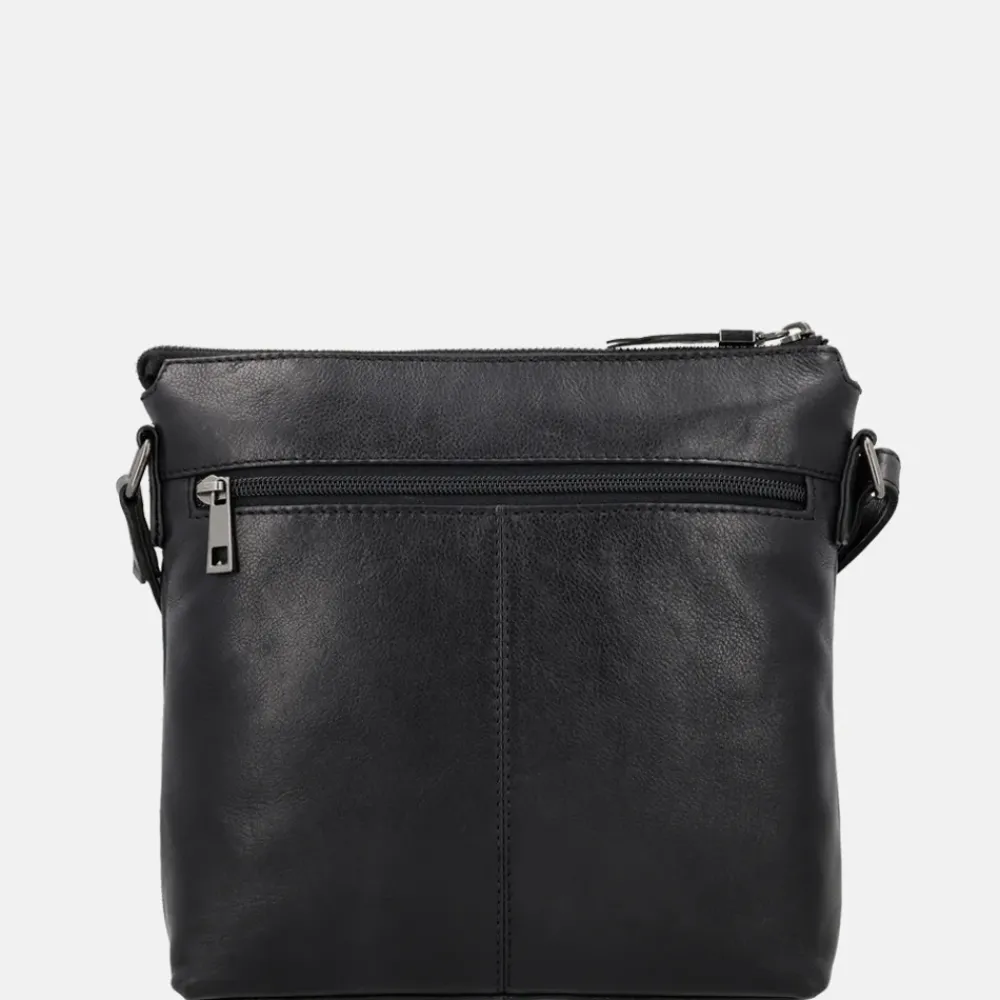 Crossbody Tassen^Hide & Stitches Idaho crossbody tas zwart