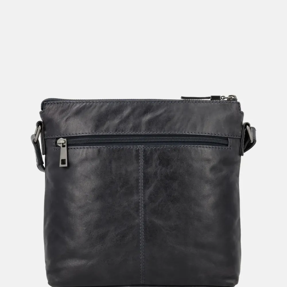 Crossbody Tassen^Hide & Stitches Idaho crossbody tas donkerblauw
