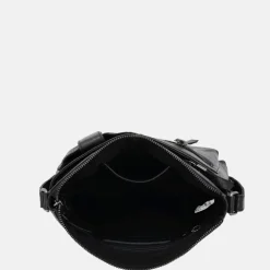 Crossbody Tassen^Hide & Stitches Idaho crossbody tas zwart