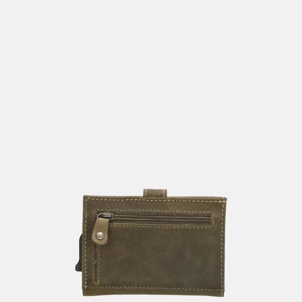 Pasjeshouders | Heren Portemonnees^Hide & Stitches Idaho pasjeshouder olijfgroen