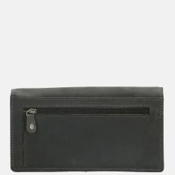 Dames Portemonnees^Hide & Stitches Idaho portemonnee black