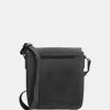 Schoudertassen^Hide & Stitches Idaho schoudertas zwart