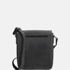 Schoudertassen^Hide & Stitches Idaho schoudertas zwart