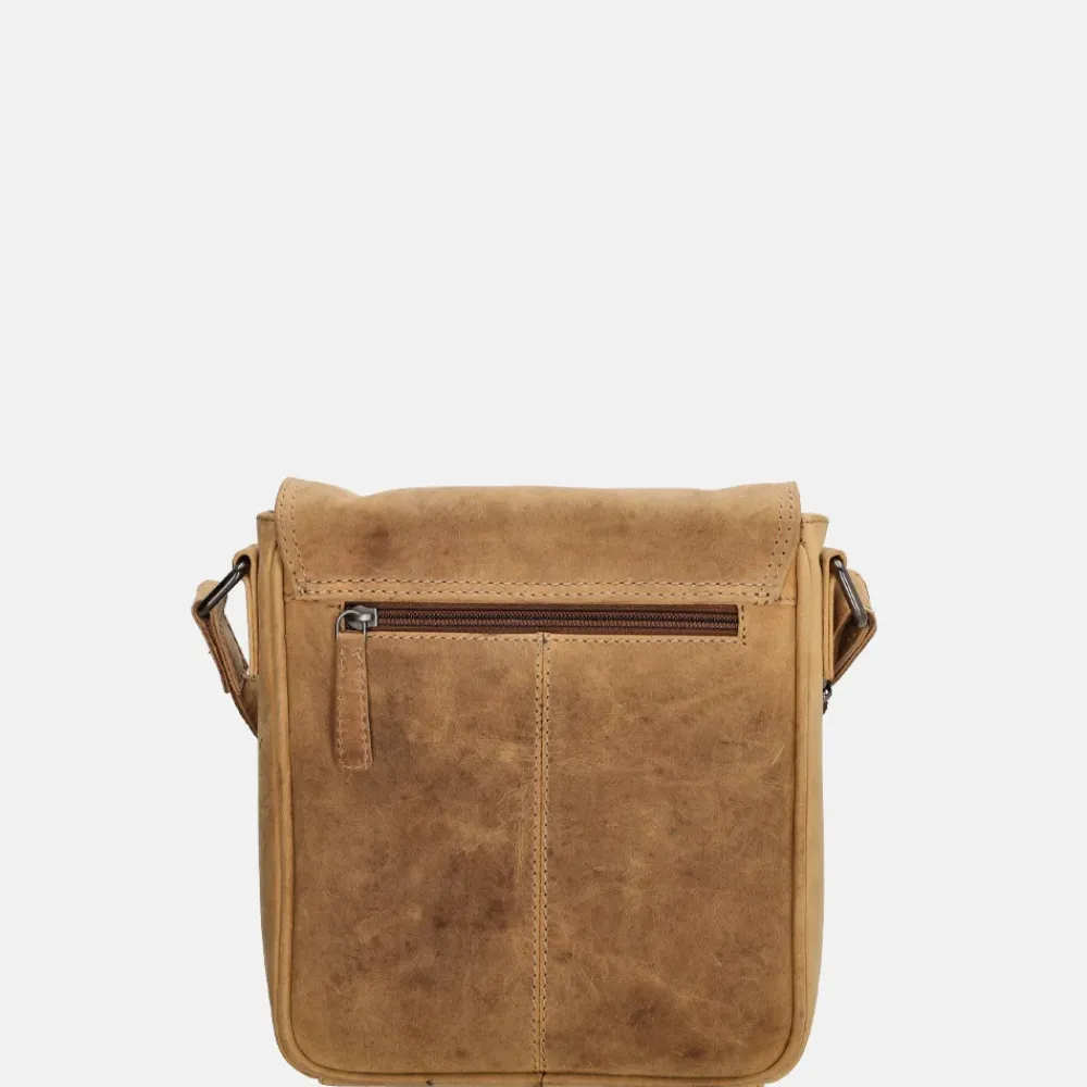 Schoudertassen^Hide & Stitches Idaho schoudertas bruin